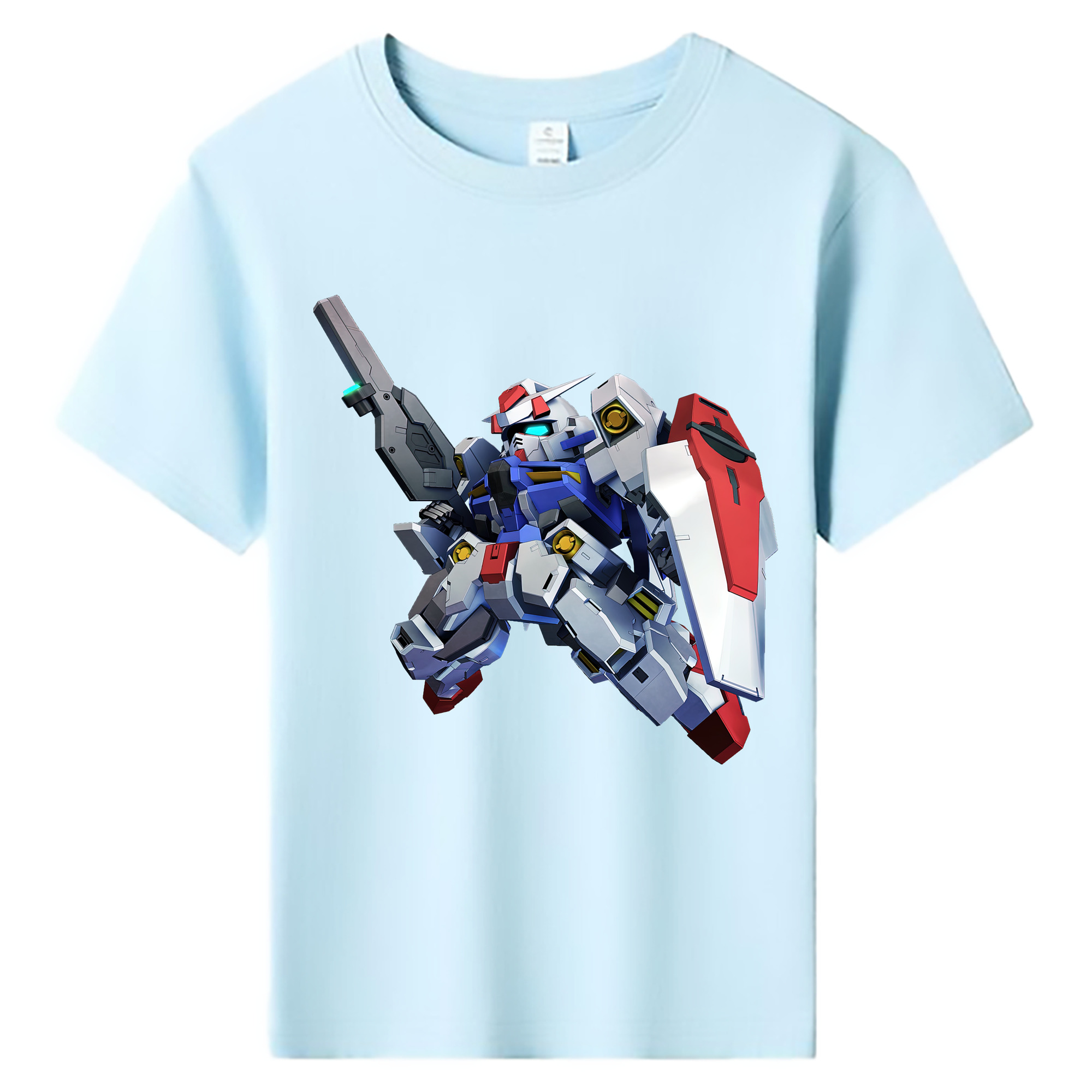 （画像用） 機動戦士ガンダム Mobile Suit Gundam 綿100％キッズTシャツ（フロントプリント）